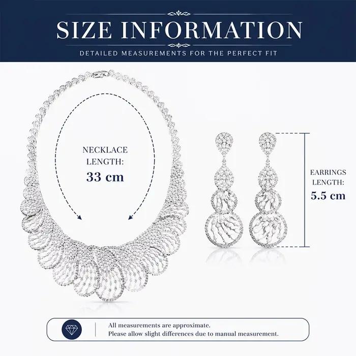 Parures de colliers de luxe en zircon et perles multicouches