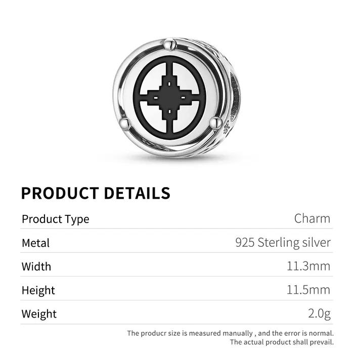 Adinkra Dame 925 en argent Sterling symbole breloque ajustement Original Bracelet bijoux à bricoler soi-même accessoires perle de famille