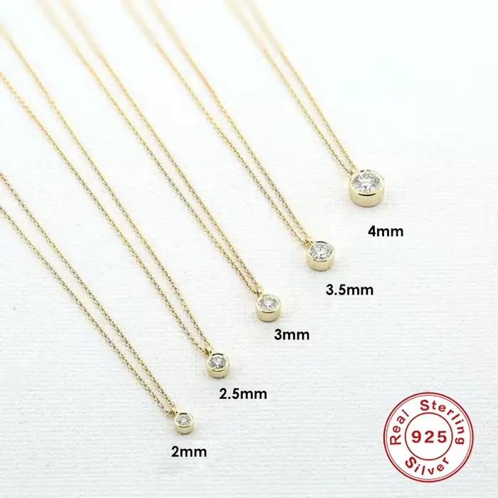 CANNER – Collier ras de cou en argent sterling 925 pour femme