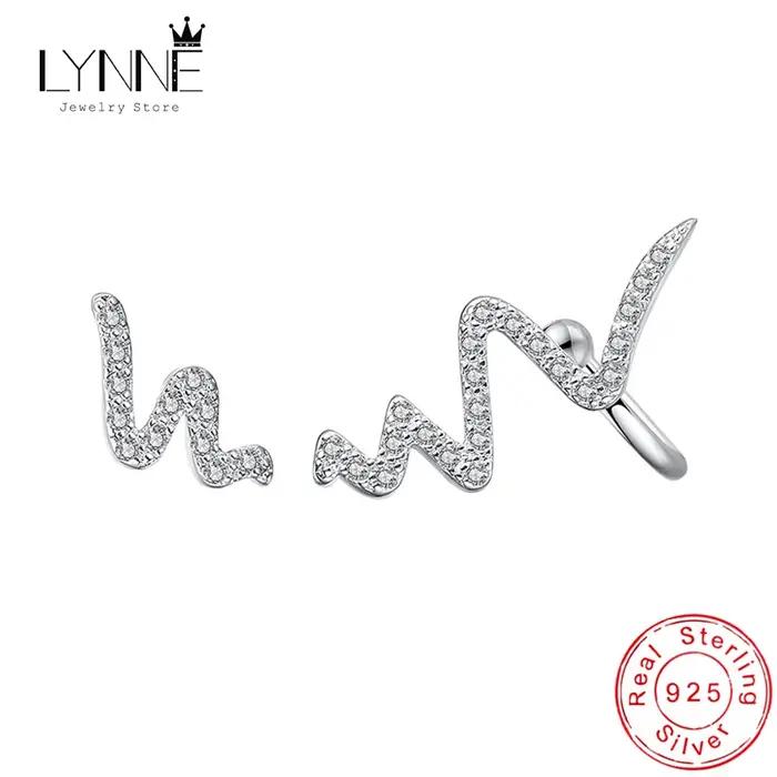 Boucles d'Oreilles en Argent Sterling 925 Punk Rock Tendance pour Femmes Soirées Élégantes Audacieuses