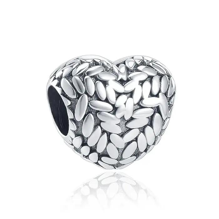 Vente chaude : Perle en argent 925 en forme de cœur, pendentif voiture, chat, compatible avec les br