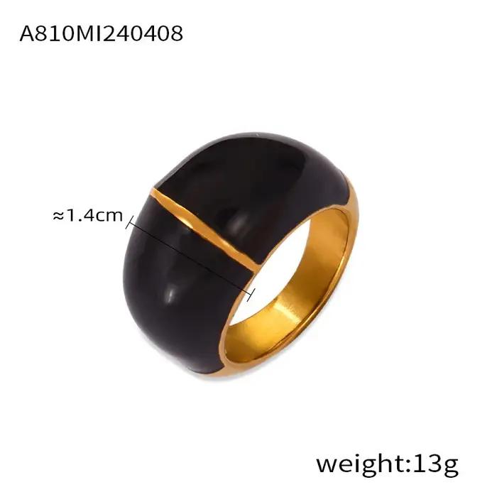 Bagues Esthétiques Noires pour Homme et Femme