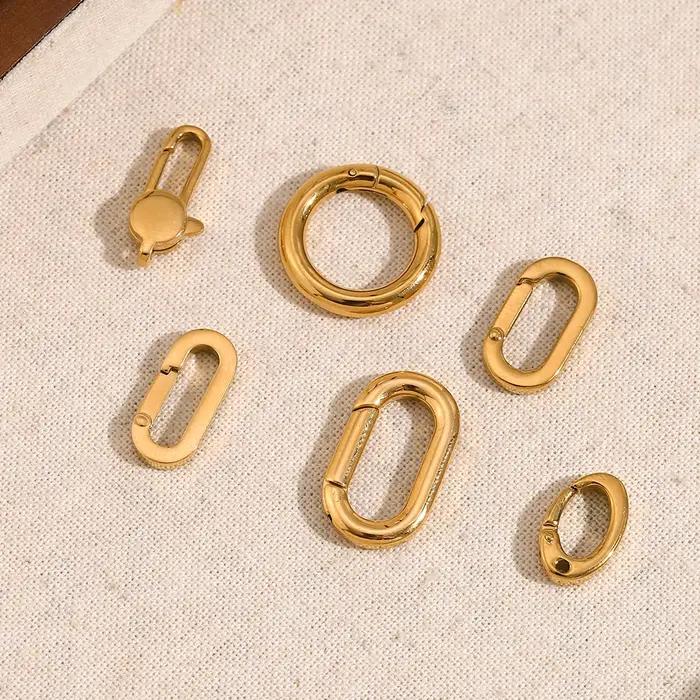 E.B.belle – pendentifs ronds et ovales avec boucle