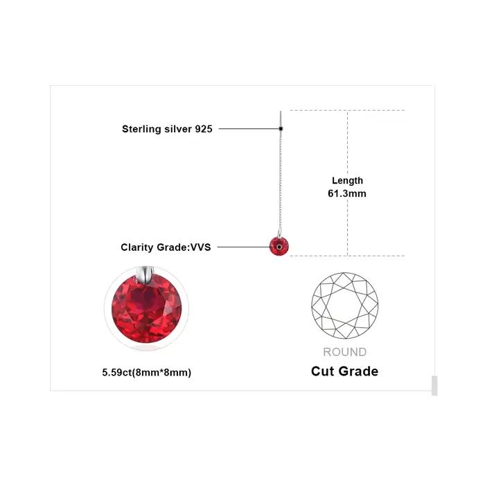 JewelpopPalace-Boucles d'oreilles pendantes en argent regardé 925 pour femmes