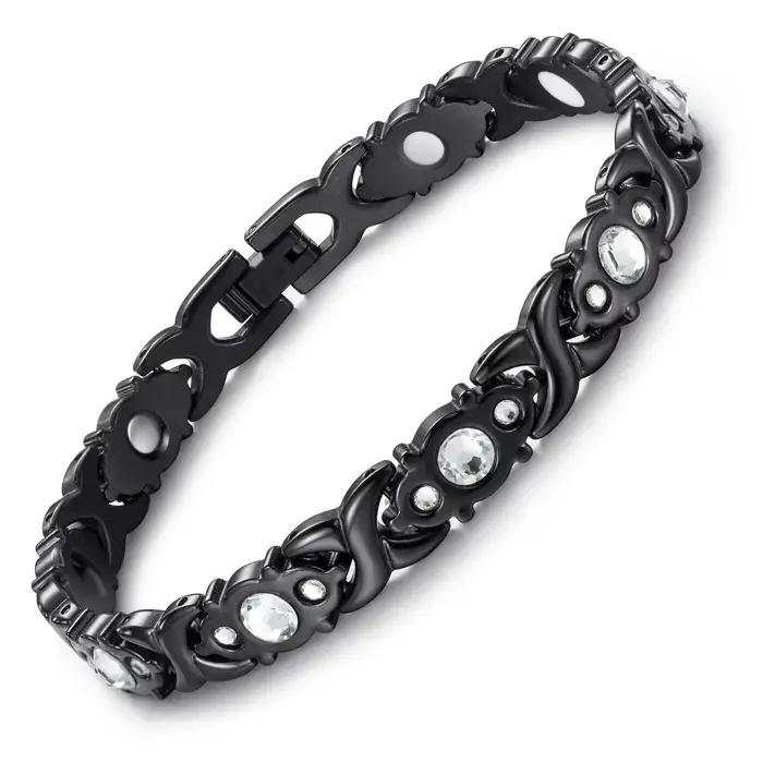 Bracelets magnétiques énergétiques en alliage écologique pour femmes, réglables, légers, de luxe, bi