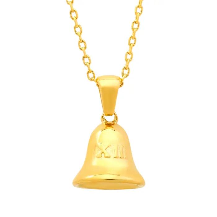 JINHUI-Collier Cloche XIII pour Femme, Acier Inoxydable, Métal Étanche, Horloge, Charme, JoChoker, B