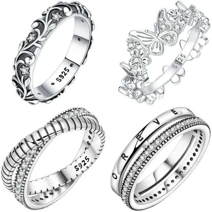 Orstarry – bague fermée en argent Sterling S925 pour femmes