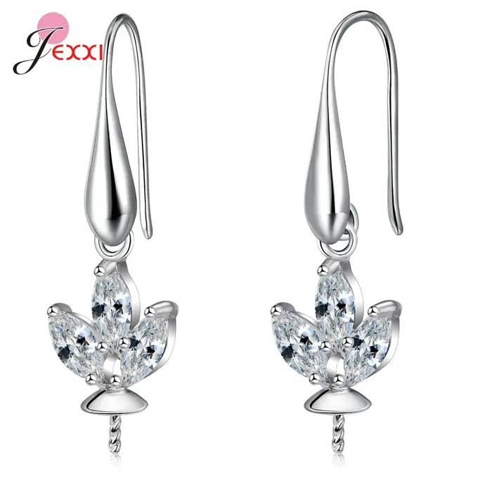 Boucles d'oreilles crochet en argent sterling hypoallergénique pour femmes DIY bijoux à personnaliser pour diverses occasions