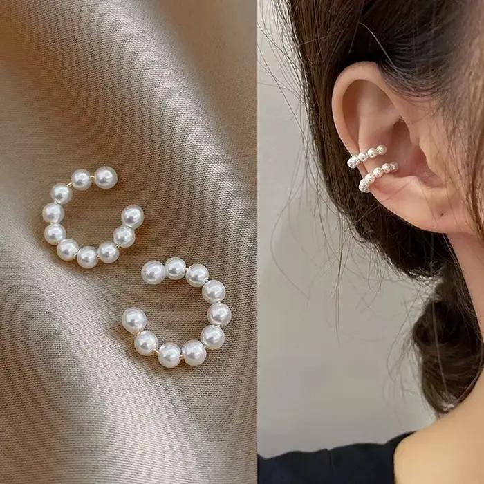 Boucles d'oreilles à clip non perçantes en plastique élégantes et minimalistes pour femmes occasions quotidiennes et spéciales