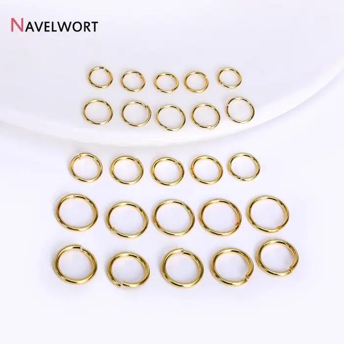 Anneaux Fendus Plaqués Or 18K et Anneaux de Connexion Pour Bijoux Création DIY Accessoires de Fabrication de Bijoux Occasions Spéciales