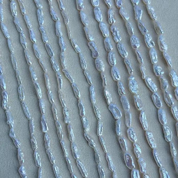 Perles de culture d'eau douce naturelles baroques