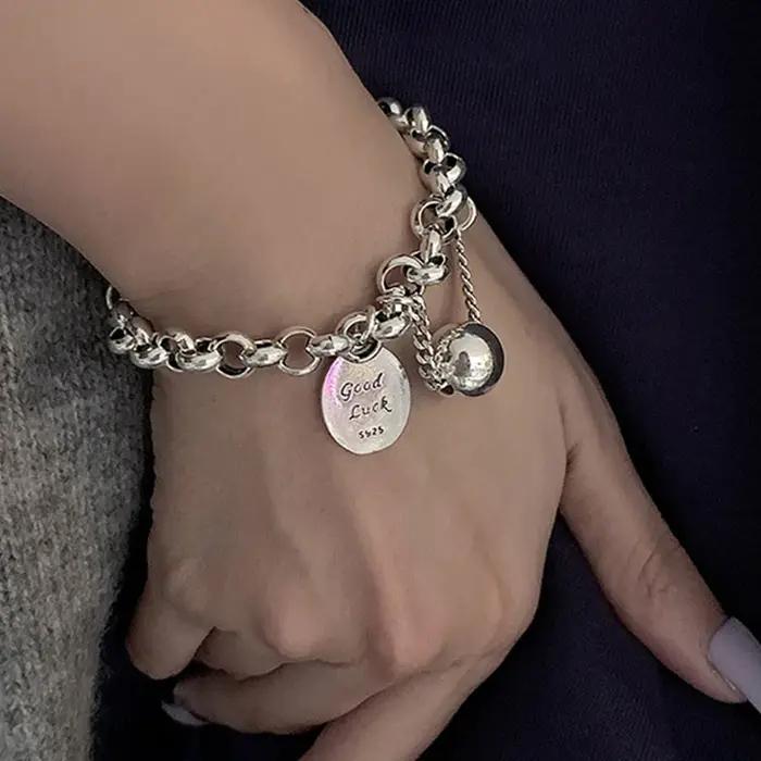Bracelets Vintage à Chaîne Épaisse pour Femmes