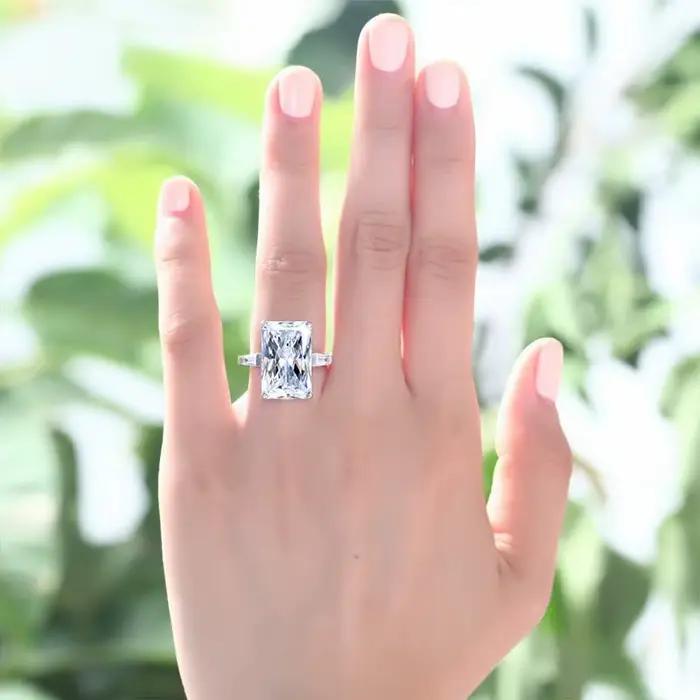 Bague de princesse éternelle en argent sterling 925