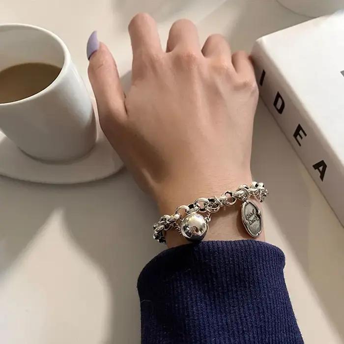 Bracelets Vintage à Chaîne Épaisse pour Femmes