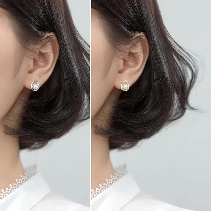Modian – boucles d'oreilles en forme de goutte d'eau en argent Sterling 100% 925