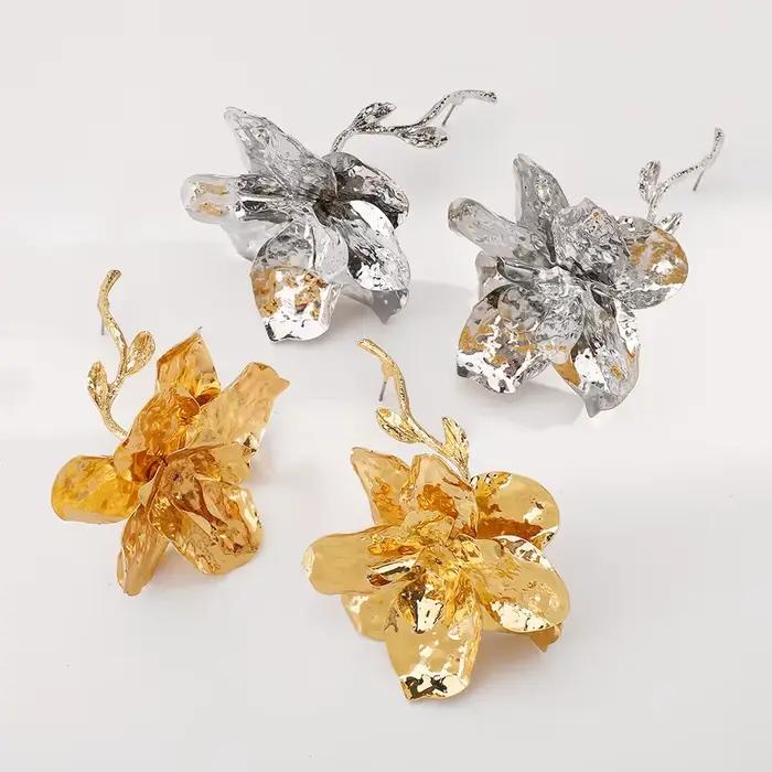 Boucles d'oreilles Vintage en métal pour femmes