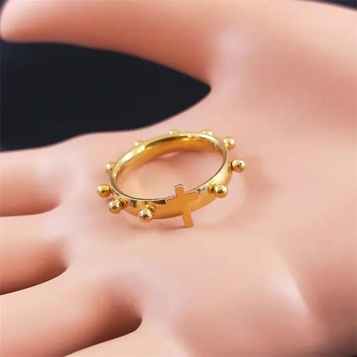 Bague croix de jésus chrétien pour femmes et hommes
