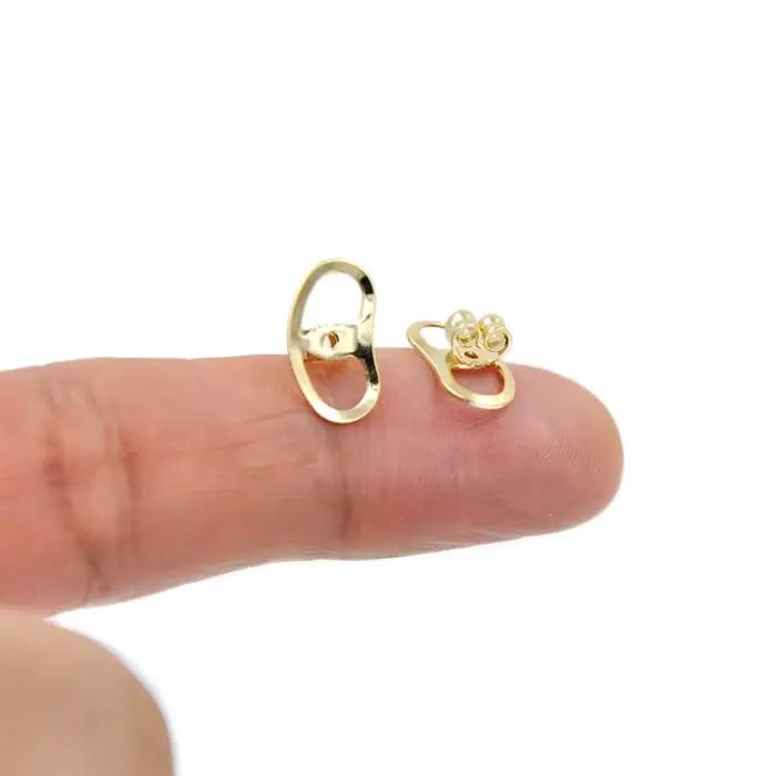 Bouchons de sécurité pour boucles d'oreilles en métal blanc ou noir pour la fabrication de bijoux et les projets DIY occasions spéciales
