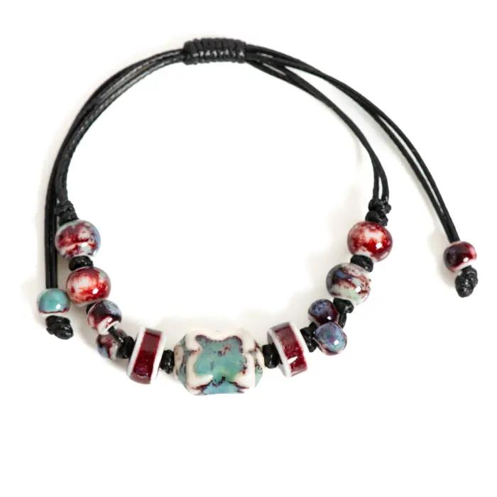 Bracelet en céramique d'inspiration impériale fait à la main