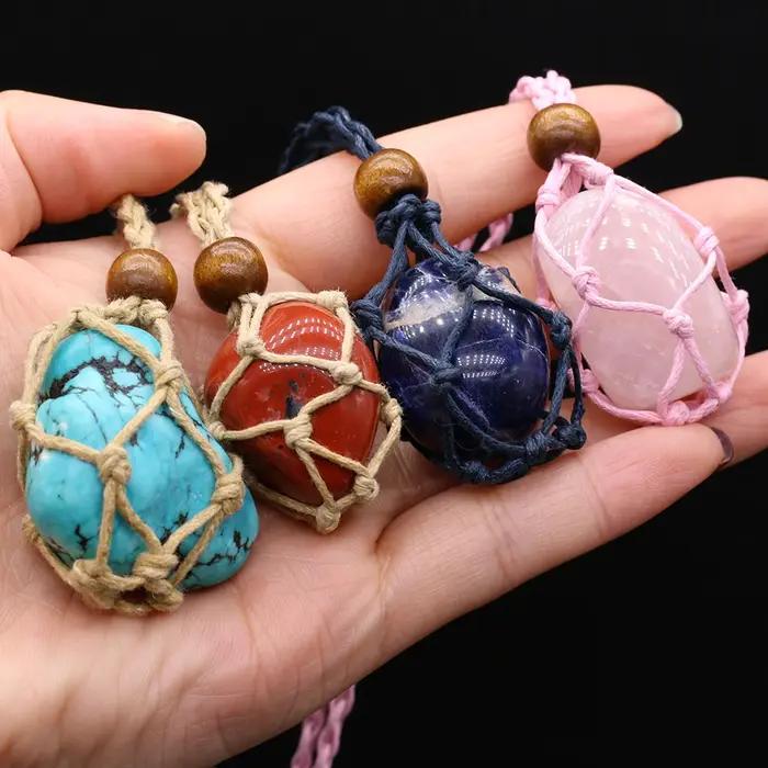 Collier en pierre naturelle originale pour femmes