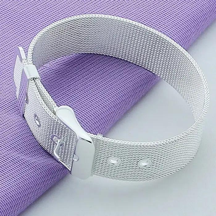 Nouveau Bracelet en argent 925 Simple à la mode