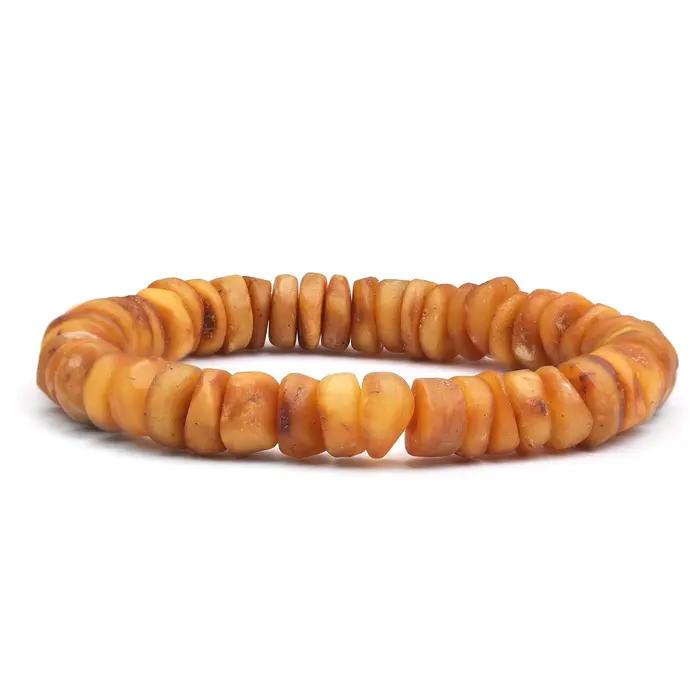 Nouveau Bracelet en Ambre Naturel 2026 – Cadeau Unique, 100% Ambre Véritable Cire d'Abeille, Style S