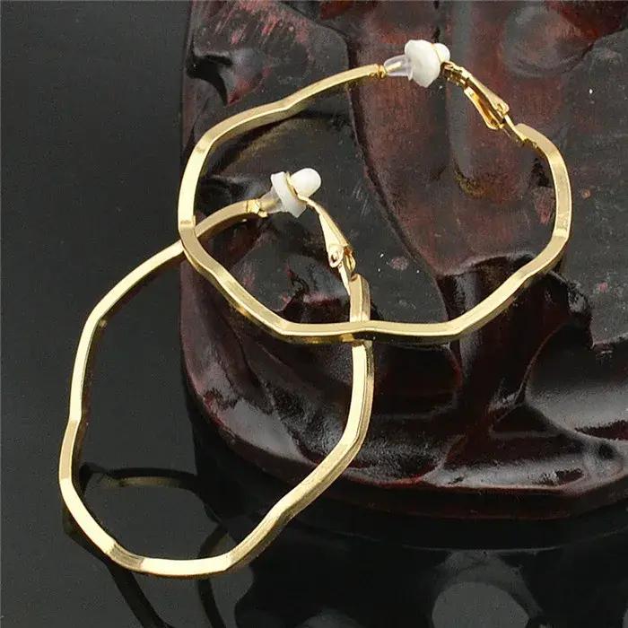 Boucles doreilles clip shineliang elegantes sans perforetion pour femmes occassions speciales finition or rhodium