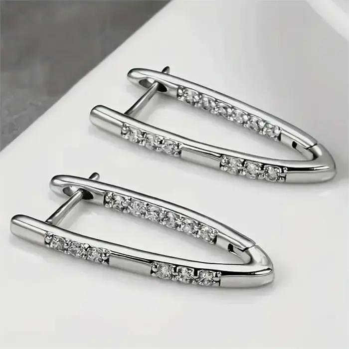 Boucles d'oreilles bohème luxueuses en forme de V pour femmes