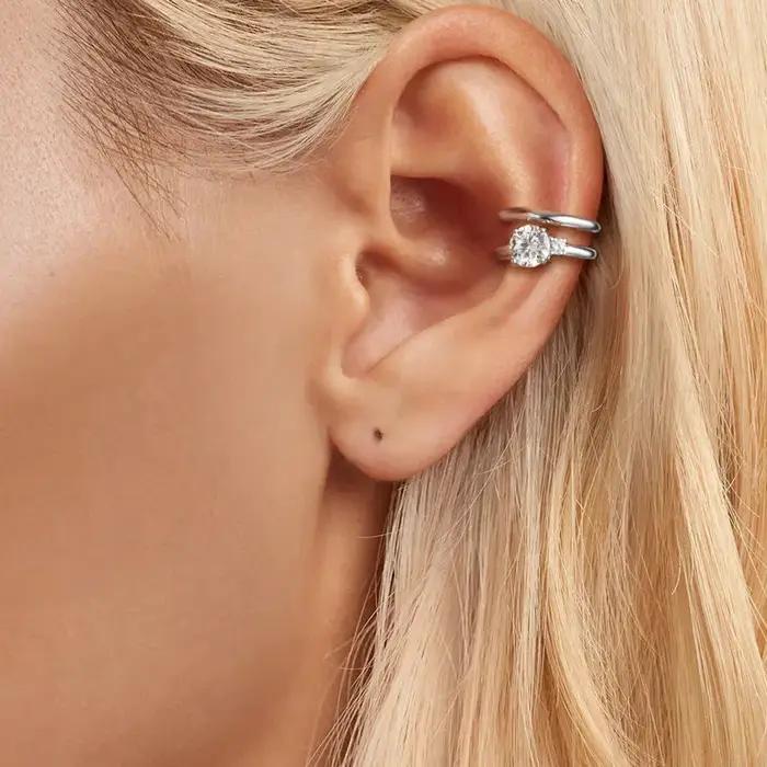 Bamoer U – boucles d'oreilles en argent Sterling 925 pour femmes