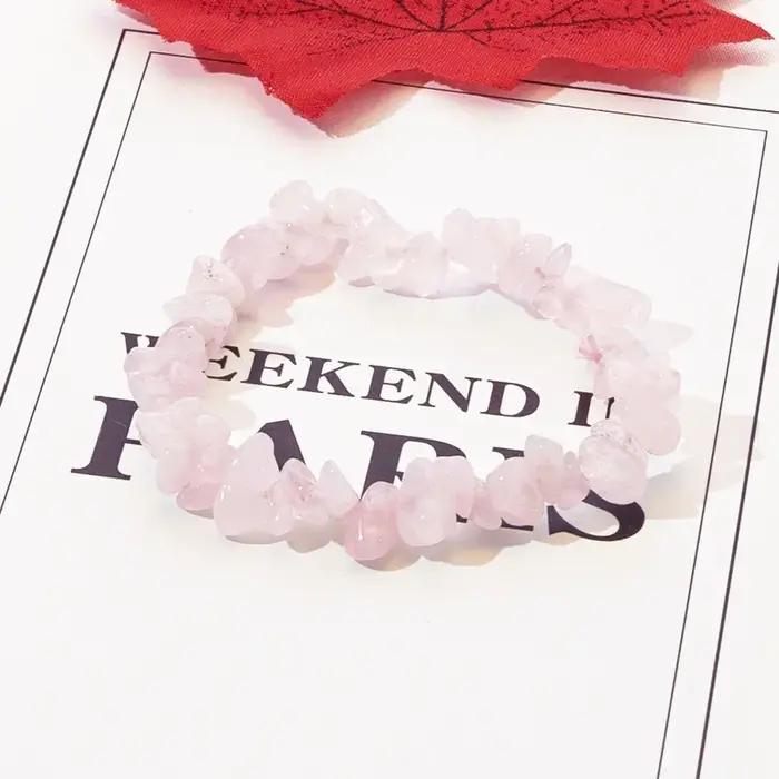 Bracelet en pierre de cristal naturel pour femmes