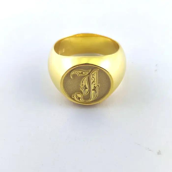 Bague avec nom gravé, année de 15mm