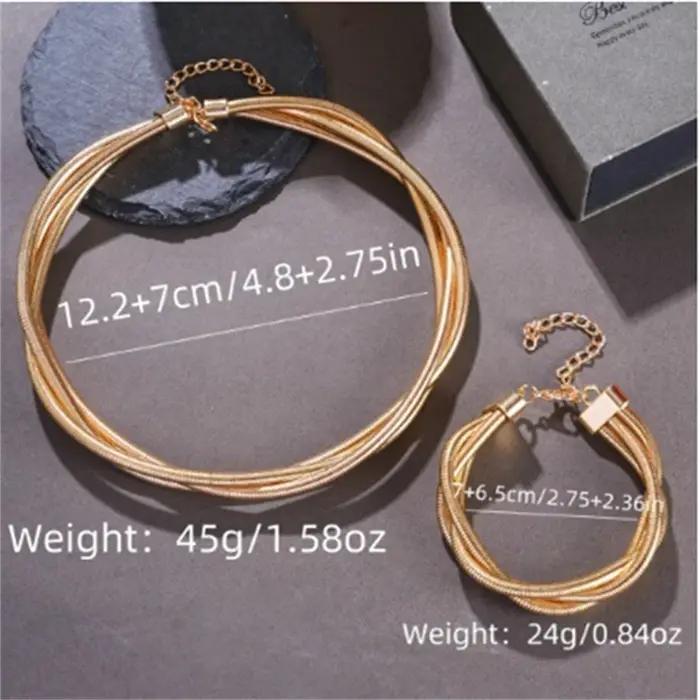 Collier polyvalent à enroulement multicouche pour femmes