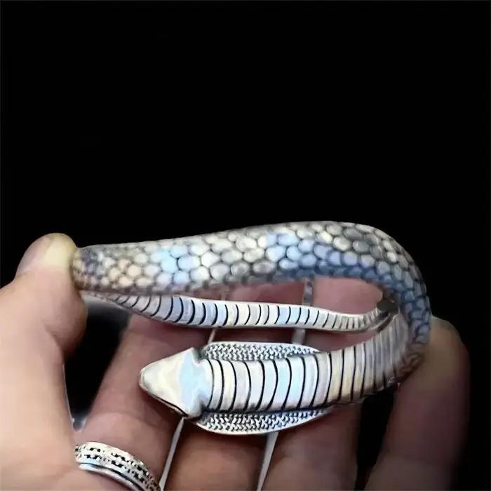 Bracelet serpent original style vendange or rose perle pour femmes occasions spéciales vintage