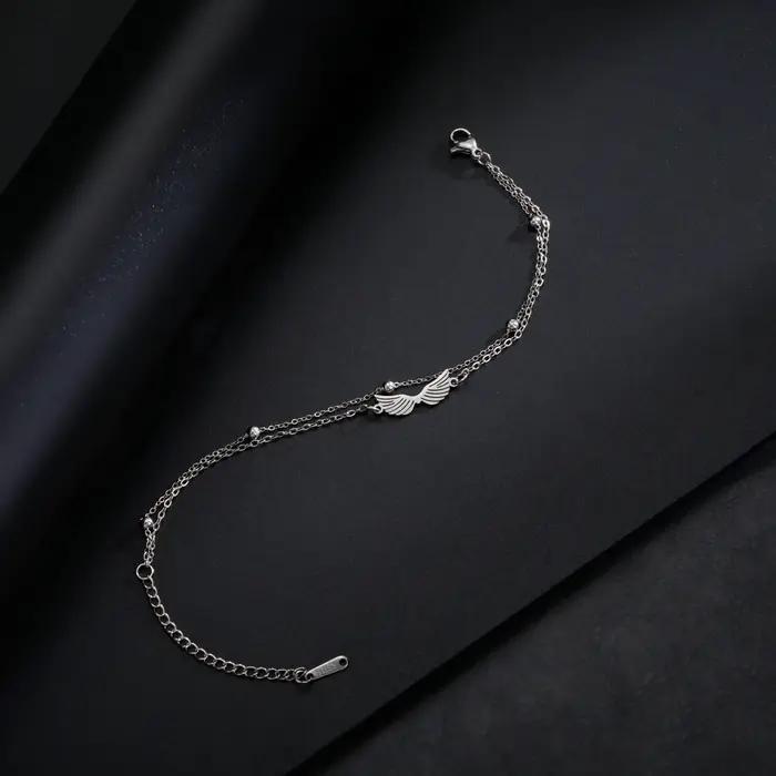 Skyrim-Bracelet à Breloques Ailes d'Ange pour Femme et Fille