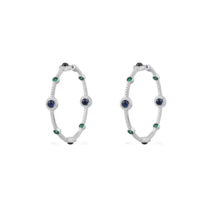 LI KI – boucles d'oreilles en argent Sterling 925 de haute qualité