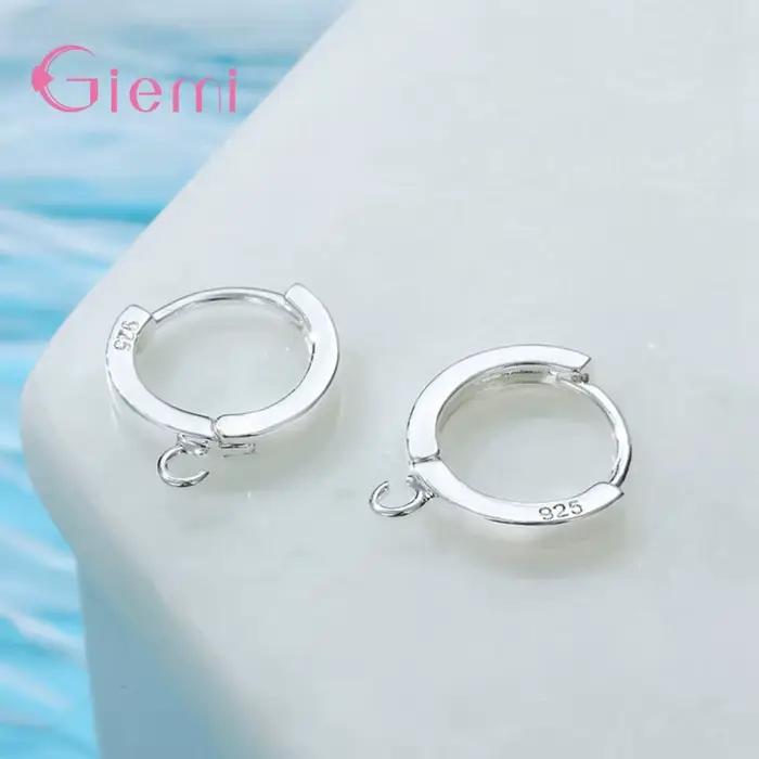 Boucles d'oreilles en argent regardé 925 pour femmes