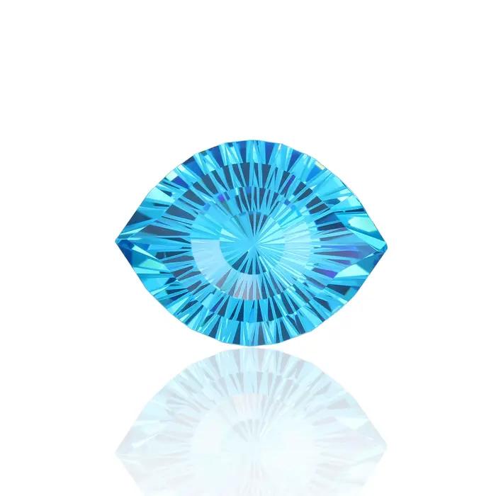 Perles en zircone synthétique Oeil de Cléopâtre 3mm en forme de pépites pour création de bijoux artisanaux et accessoires de mode élégants