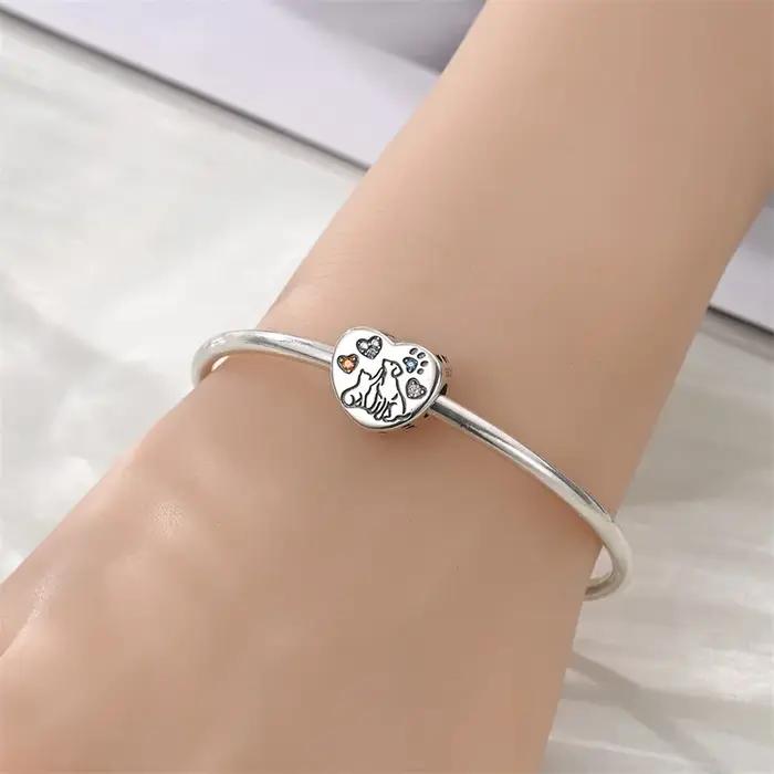 Breloques en argent sterling 925 « Bonne Amie » pour bracelet original