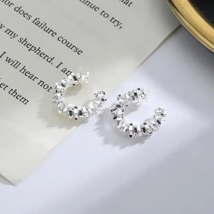 Boucles d'oreilles à Clip étoile irrégulière pour femmes