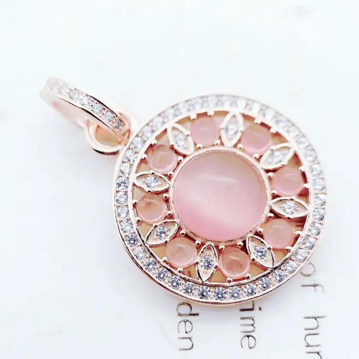 Pendentif ornement en or Rose