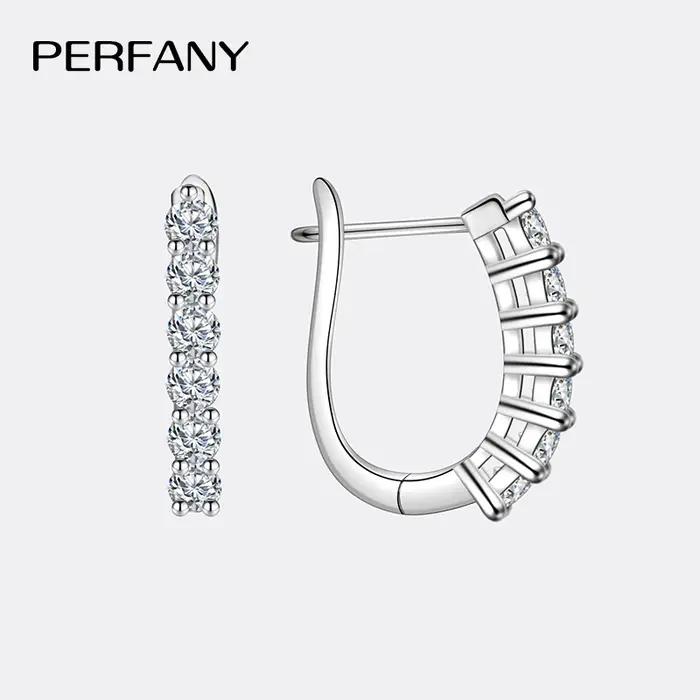 Boucles d'Oreilles en Moissanite S925 pour Femme
