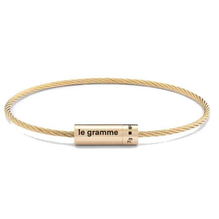 7g LE mode couleur or Bracelet corde pour hommes et femmes 7g 925 cadeau de luxe Couple français bij