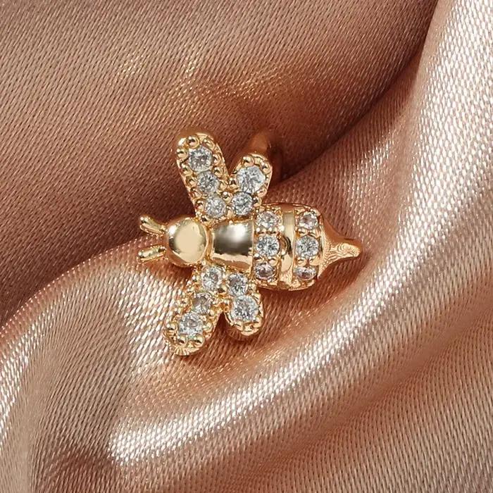 Boucles d'oreilles clip en argent regardé 925 pour femmes et filles, manchette d'oreille, bijoux mignons, sans pièce, équation en cristal, 1 PC