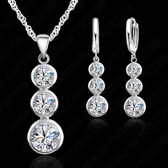 Ensemble de boucles d'oreilles et collier avec pendentif en forme de gourde en argent Sterling 925