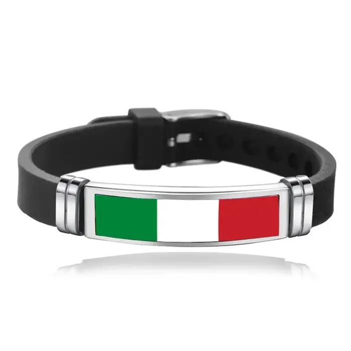 Bracelet drapeau National USA France Canada drapeaux