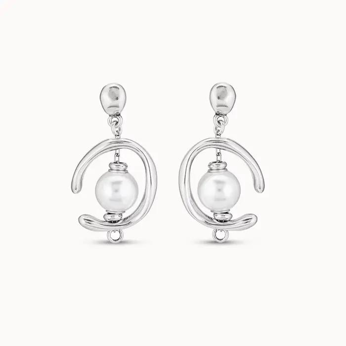 Boucles d'oreilles circulaires rétro élégantes, accessoires d'oreille de bijoux fins pour femmes ave