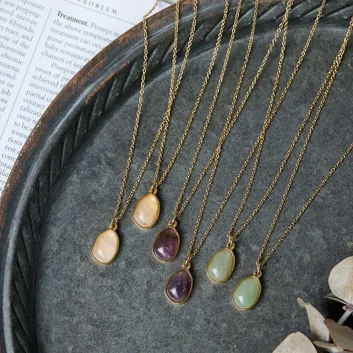 Collier pendentif en cristal pour femme
