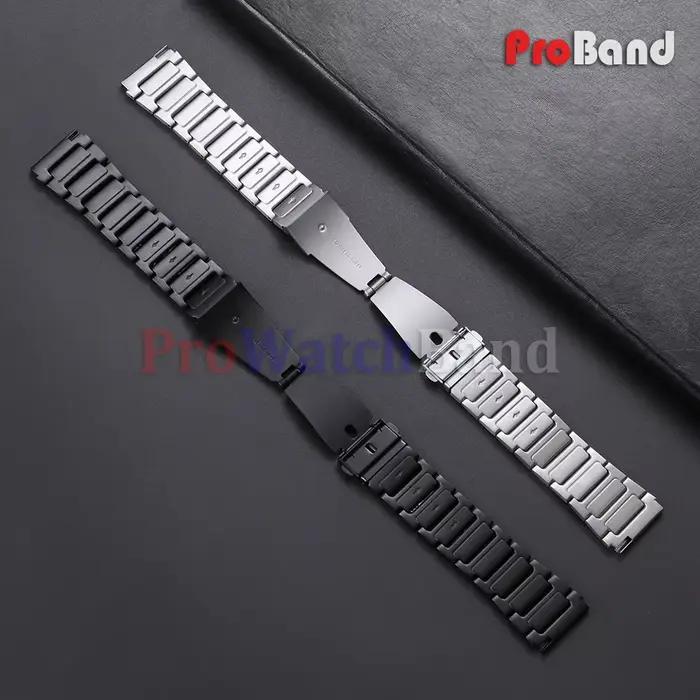Bracelet en acier inoxydable 18mm 20mm 22mm pour Casio, pour montres intelligentes, universel, pour hommes et femmes, à dégagement rapide, en métal