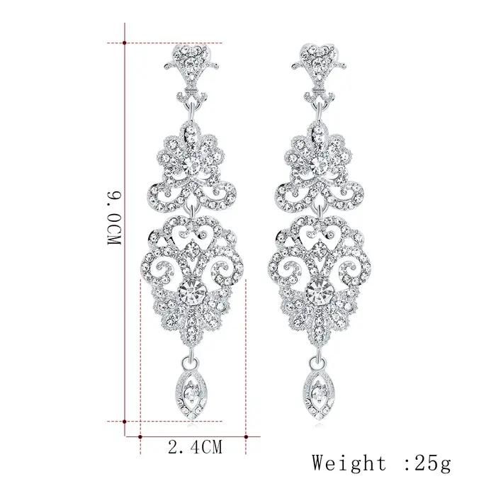 BLIJERY – boucles d'oreilles de luxe en forme de lustre pour femme
