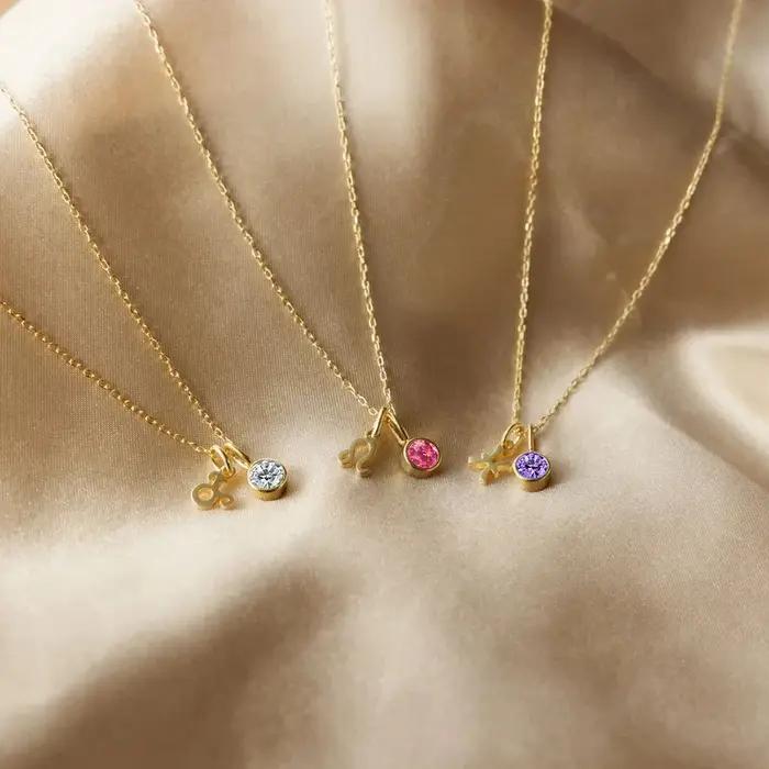 Collier en acier inoxydable avec double pendentif et strass pour femmes pour occasions spéciales et quotidienne
